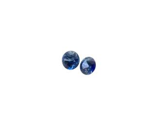 0.44 Total Carat Natural Sapphire Pair