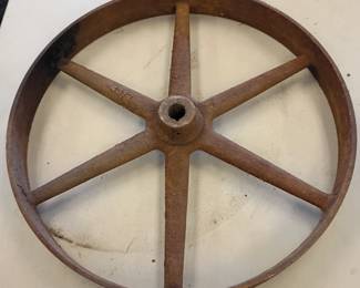 Large iron wheel