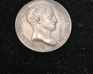Napolean Premier Consul 1840 silver medal