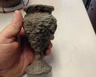 heavy brass cup/urn