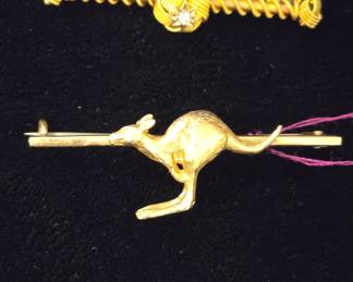 14k gold vintage tie pins
