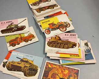 1954 tops automobile card set