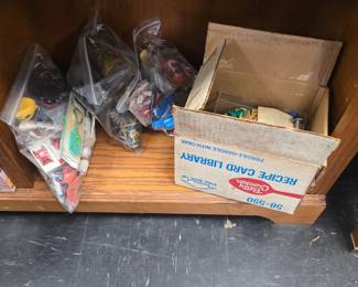 bags of vintage toys