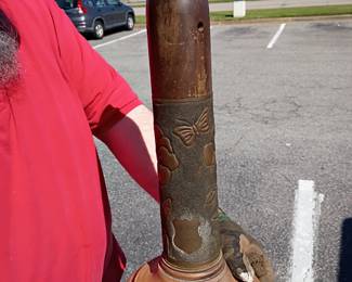 awesome piece of trench art hand carved etc etc