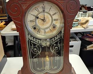 antique Waterbury working with key
