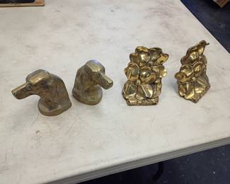 Brass bookends