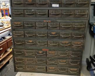 awesome stackable industrial metal cabinets there are 3 shown here they are sold seperately