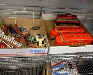 Marx tin train set