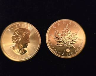 2 1oz Gold Canadian Maples