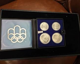 Royal Canadian mint Olympic silver coin set