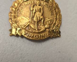 vintage VMI hat badge