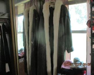 Leather coat