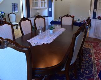 American Drew by Bob Mackie table and 10 chairs 