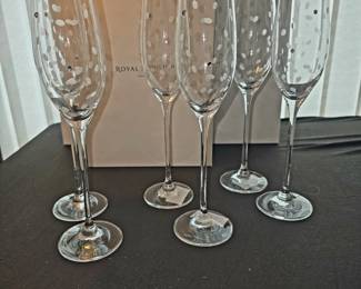 Gorgeous new Royal Doulton glasses - set of 6 with boxes