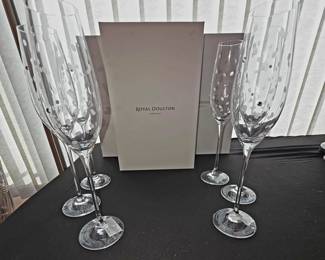 Gorgeous new Royal Doulton glasses - set of 6 with boxes