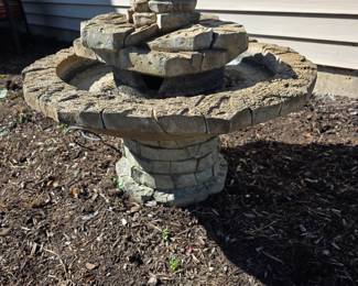Stone fountain 
27"x 21"
