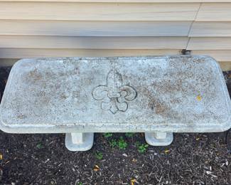 Concrete bench 
36" x 17"x 13.5"