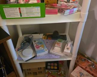 Lots of notebooks, journals, post it pads, office supplies