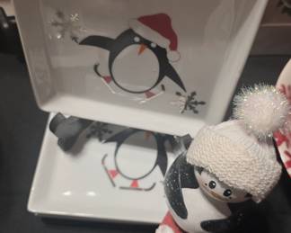 Crate & Barrel penguin dishes