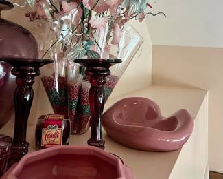 Haeger Mauve Dishes