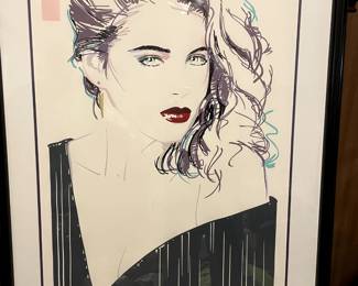 1991 Artist Dennis Mukai Signed Metropolis Print - professionally framed