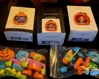 Hallmark Halloween ornaments- nib