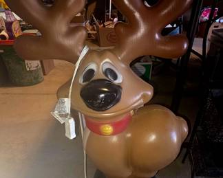 Reindeer blow mold light up