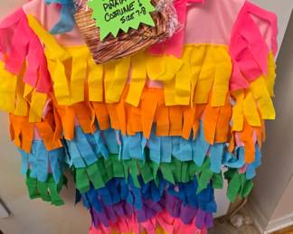 Halloween Pinata costume - complete with inflatable bat 
Child size 7-8