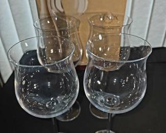 2 sets of four Lenox wine glasses - new in box