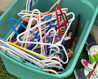 MANY hangers … they’ve been sorted and organized since this picture was taken