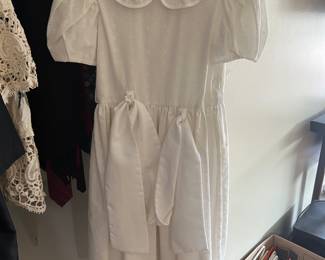 First Communion dress, veil available too (not pictured).  Also, a vintage wedding dress is available 