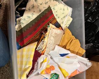 Lots of fabric - perfect for quilting