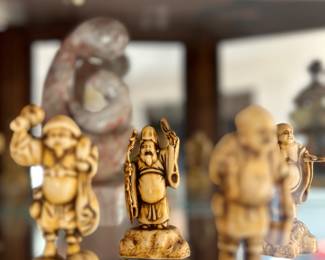 Vtg Chinese 7 Lucky Plastic Celluloid Figures