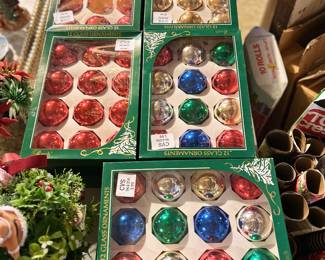 Vintage glass Christmas ball 