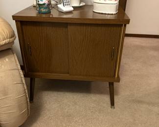 Vintage Mid Century Modern RECORD LP Storage Cabinet Credenza ~1960s