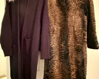 Vintage Horback Swarkara lamb fur jacket 