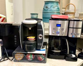 (7) Coffee pots in this home , Keurig, Cuisinart, Tassimo