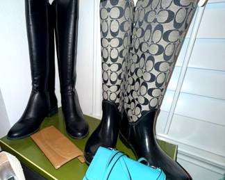 Coach rain boots- Coach Crossbody purse