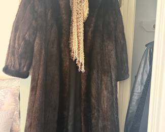 Full length fur coat - vintage 