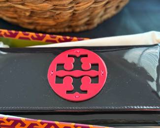 Tory Burch Black and Red Wallet 