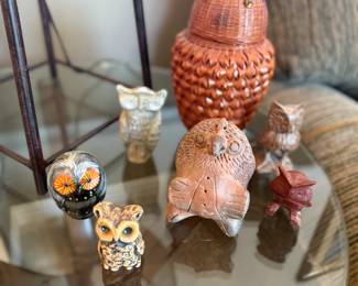 Assorted vintage owls 