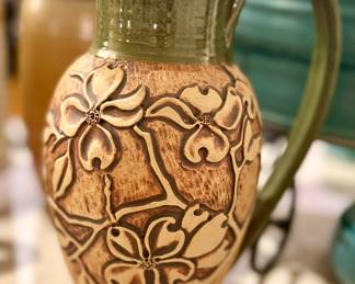Hand made potter pitcher 