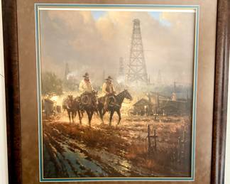 G. Harvey signed print " Different Kind of Lease" 1998