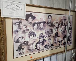 VINTAGE WESTERN FRAMED PICTURE