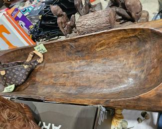 WOODEN DOUGH BOWL