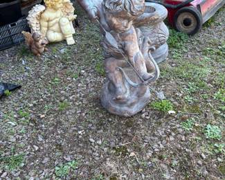 cherub with pedestal  