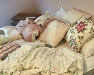 Bedding, petti- coats, afghans 