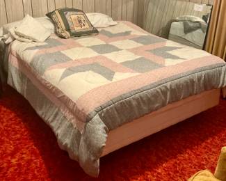 Double bed on frame