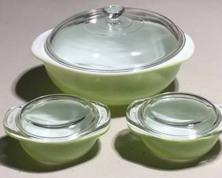 Pyrex Lime Green set