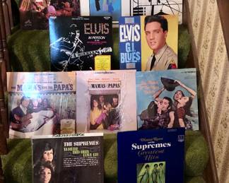 33 Vinyl Albums: Rock, Soul, R&B,Jazz, Elvis Presley, Childrens. Some 45 Vinyl too  